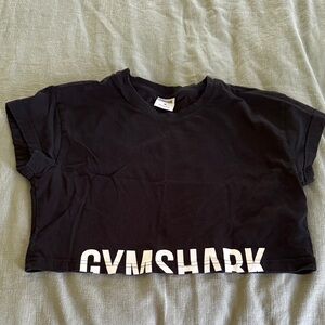 Gymshark Kids Black Crop Tee